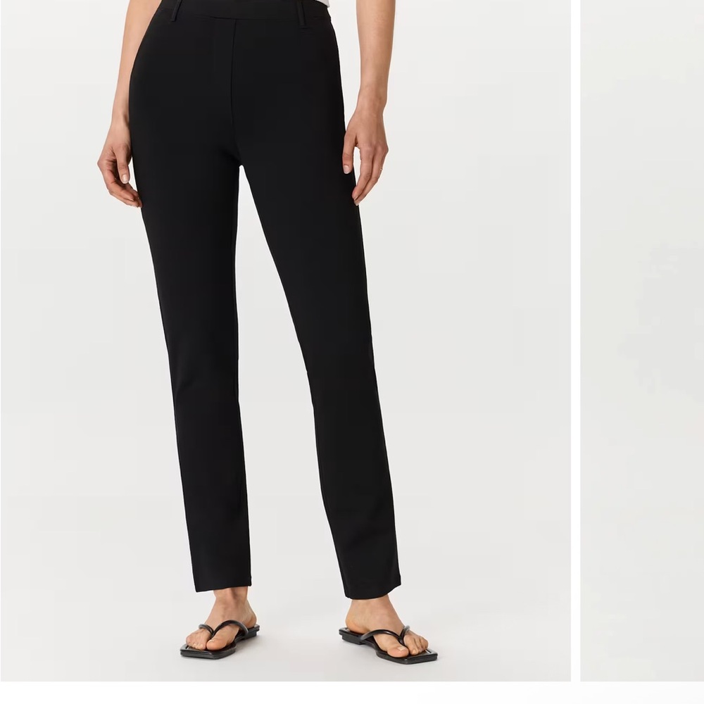 Quince Classic Black Slim Straight Pants - Women's